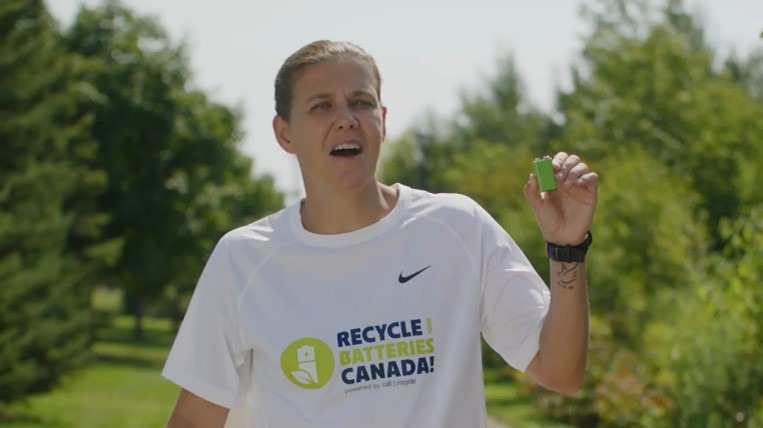 Call2Recycle Canada and Christine Sinclair kick off battery recycling campaign for Circular Economy Month