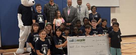 Call2Recycle and Earth Rangers award Winnipeg schools for their battery recycling successes